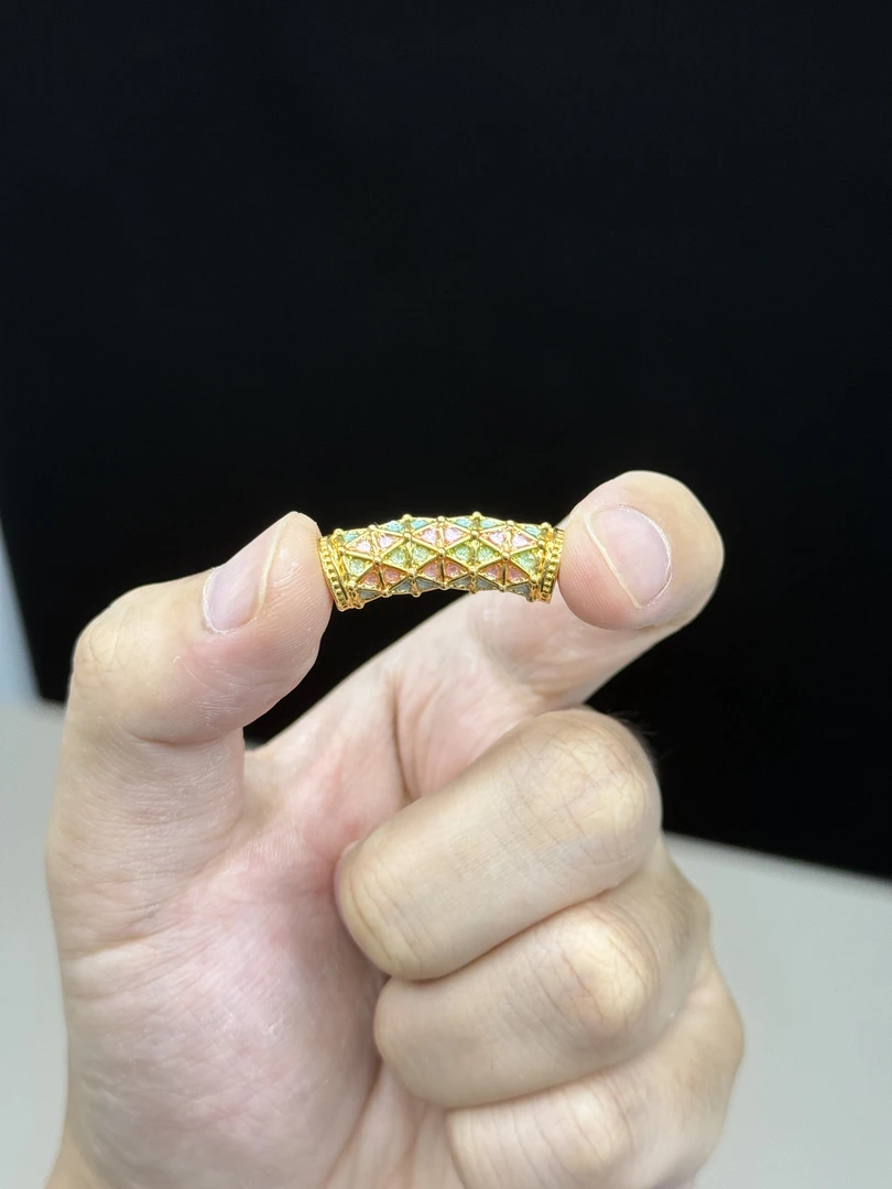 足金999大彩虹弯管配件