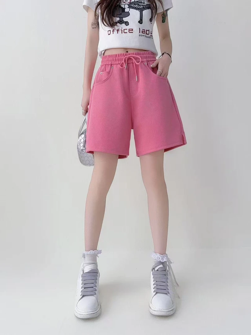 【李拜天】夏季新款多巴胺休闲宽松显瘦运动百搭短裤2567#