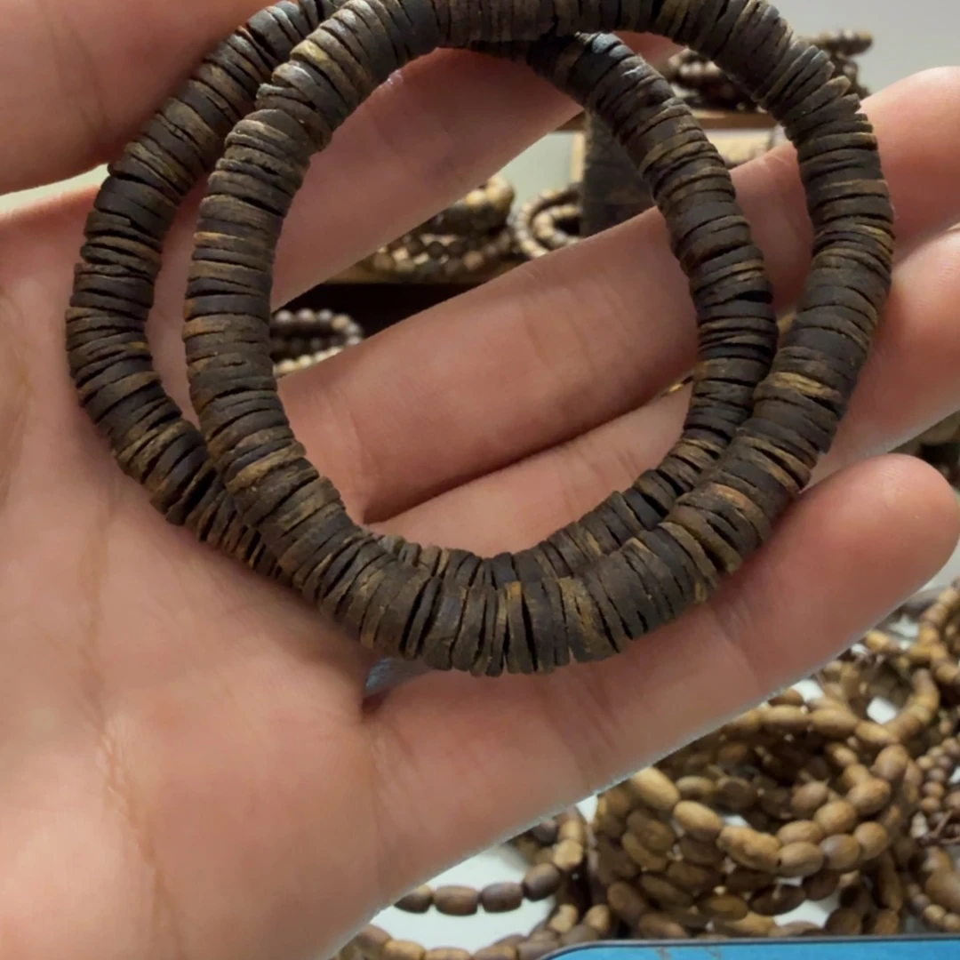 沉香碎屑沉香单圈沉水0.7片珠 6g➕