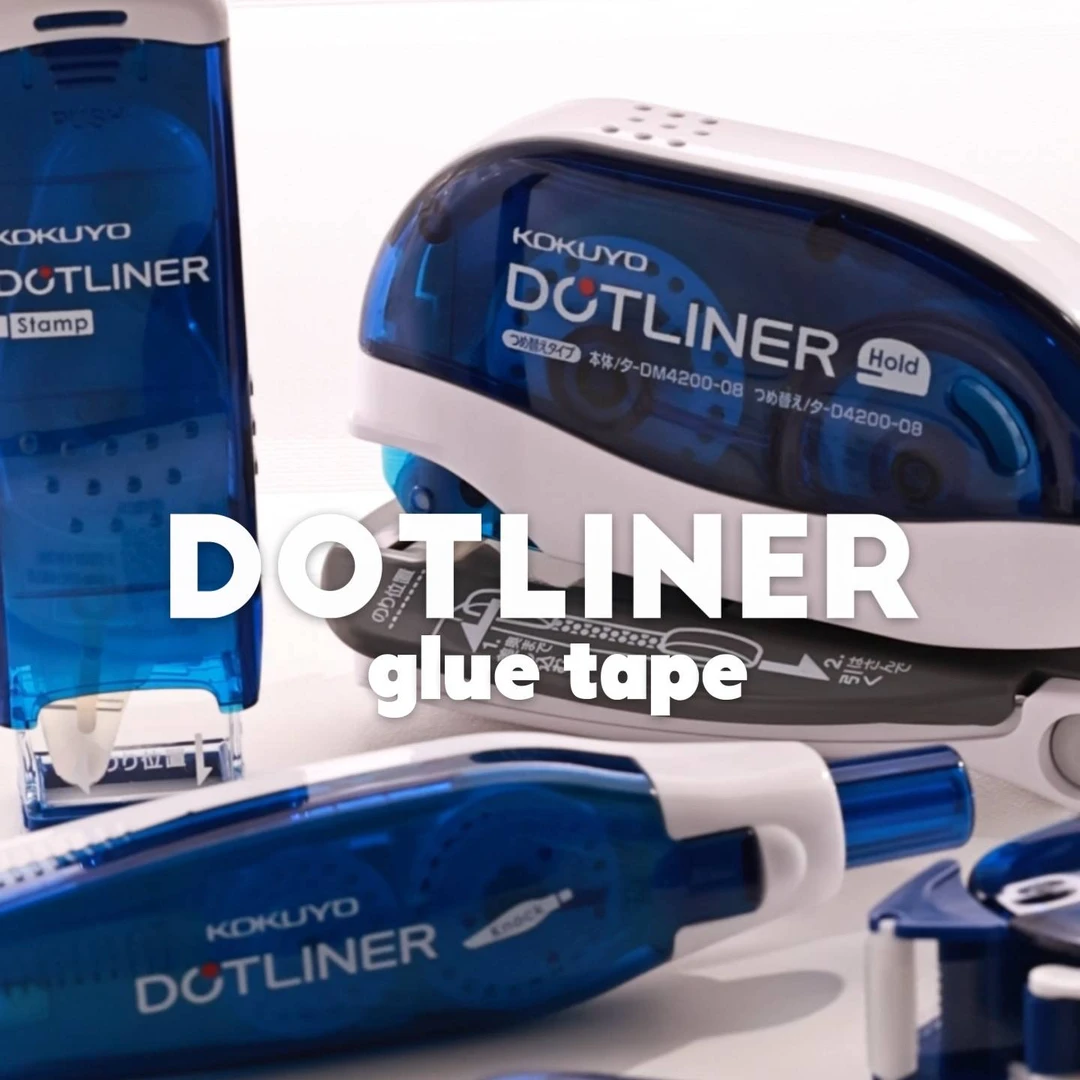 KOKUYO国誉点点胶按压式双面胶小学生手工课用办公学习用品点状胶