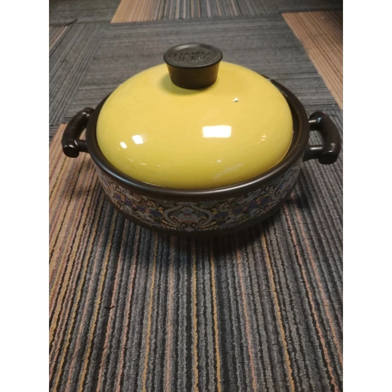 砂锅浅口家用耐高温老式平底商用煲汤明火宽口火锅汤锅