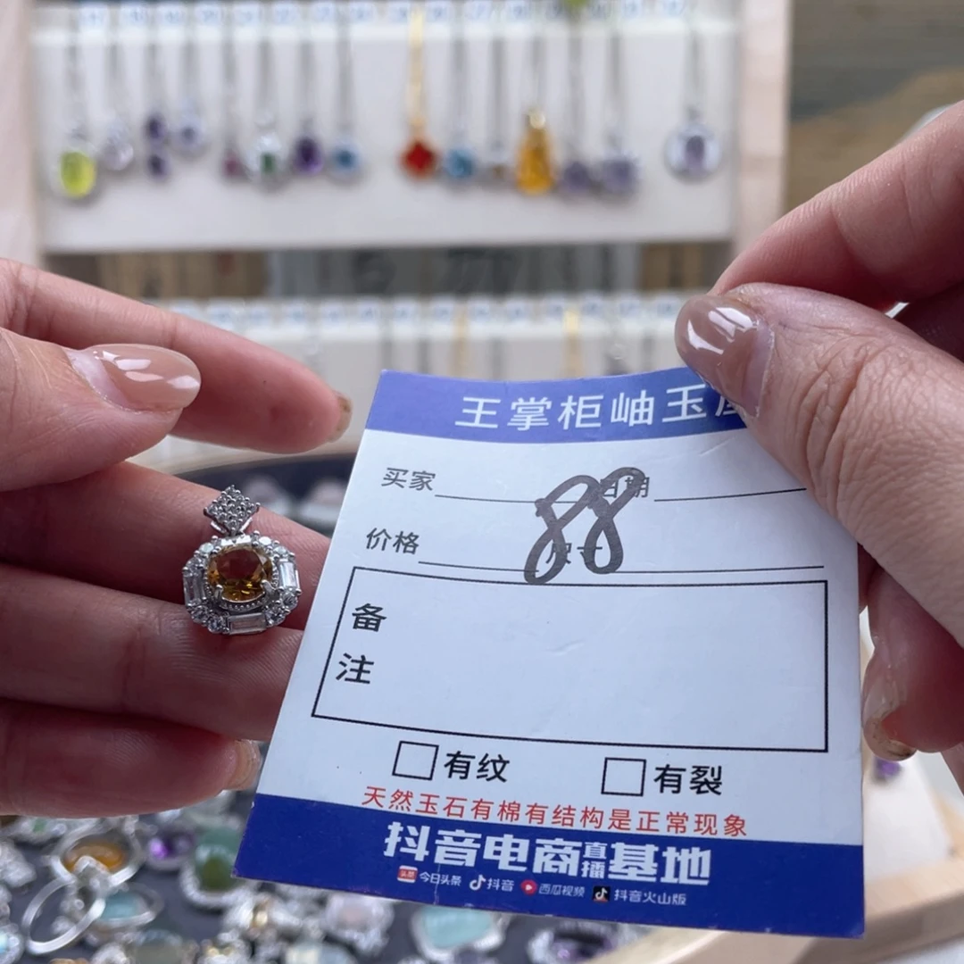 颈饰银S925镶嵌水晶
