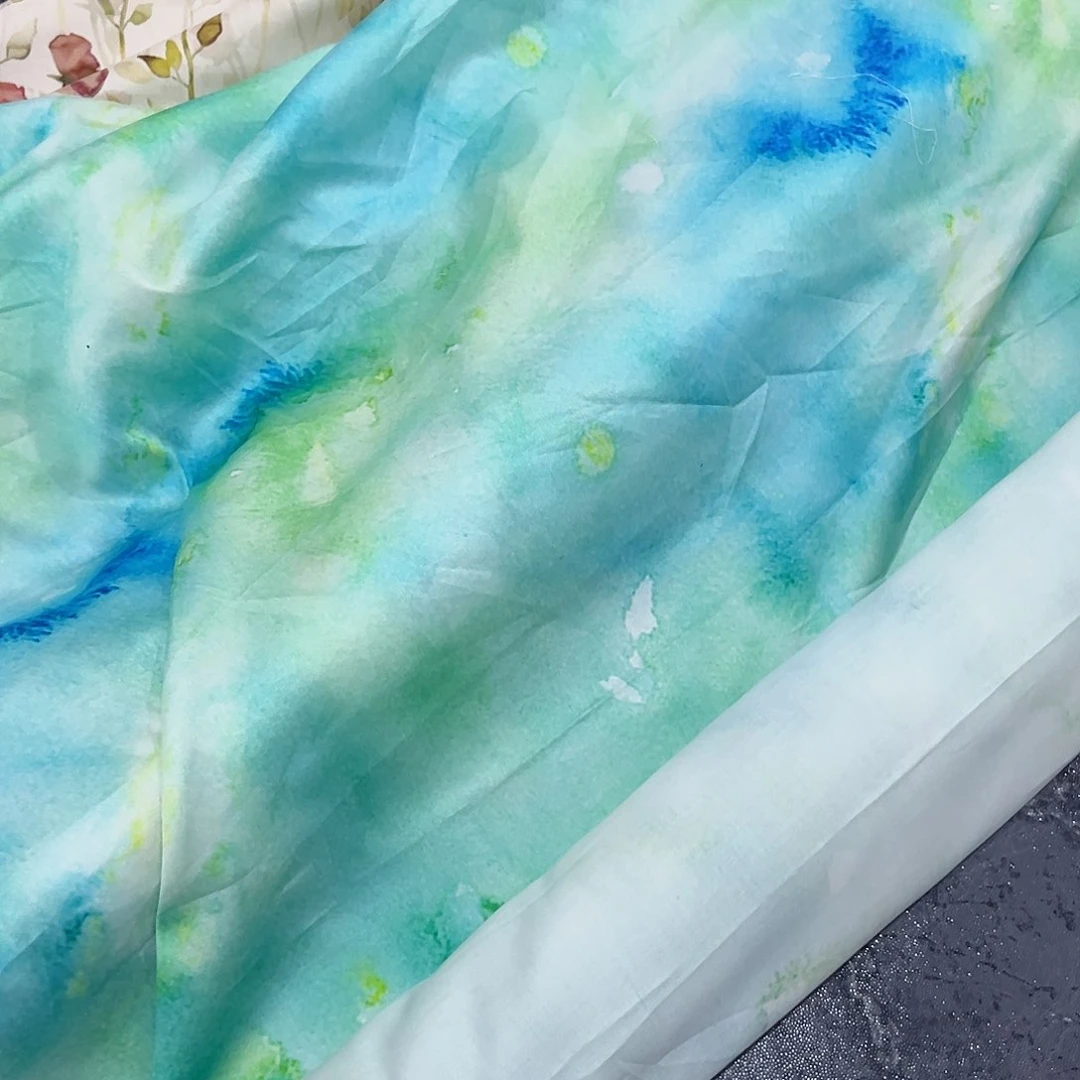 一米价纯棉50支弹力贡缎1.45米宽果子布艺d