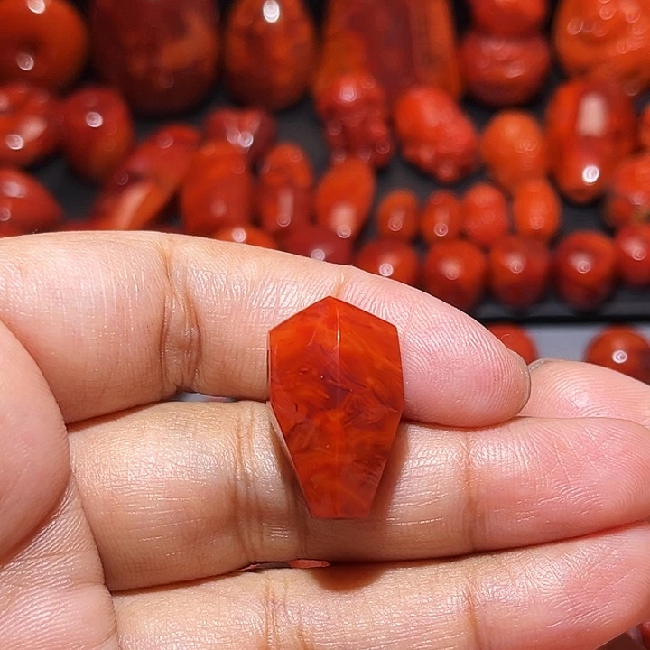 叮***当南红玛瑙未镶嵌配饰三通14mm