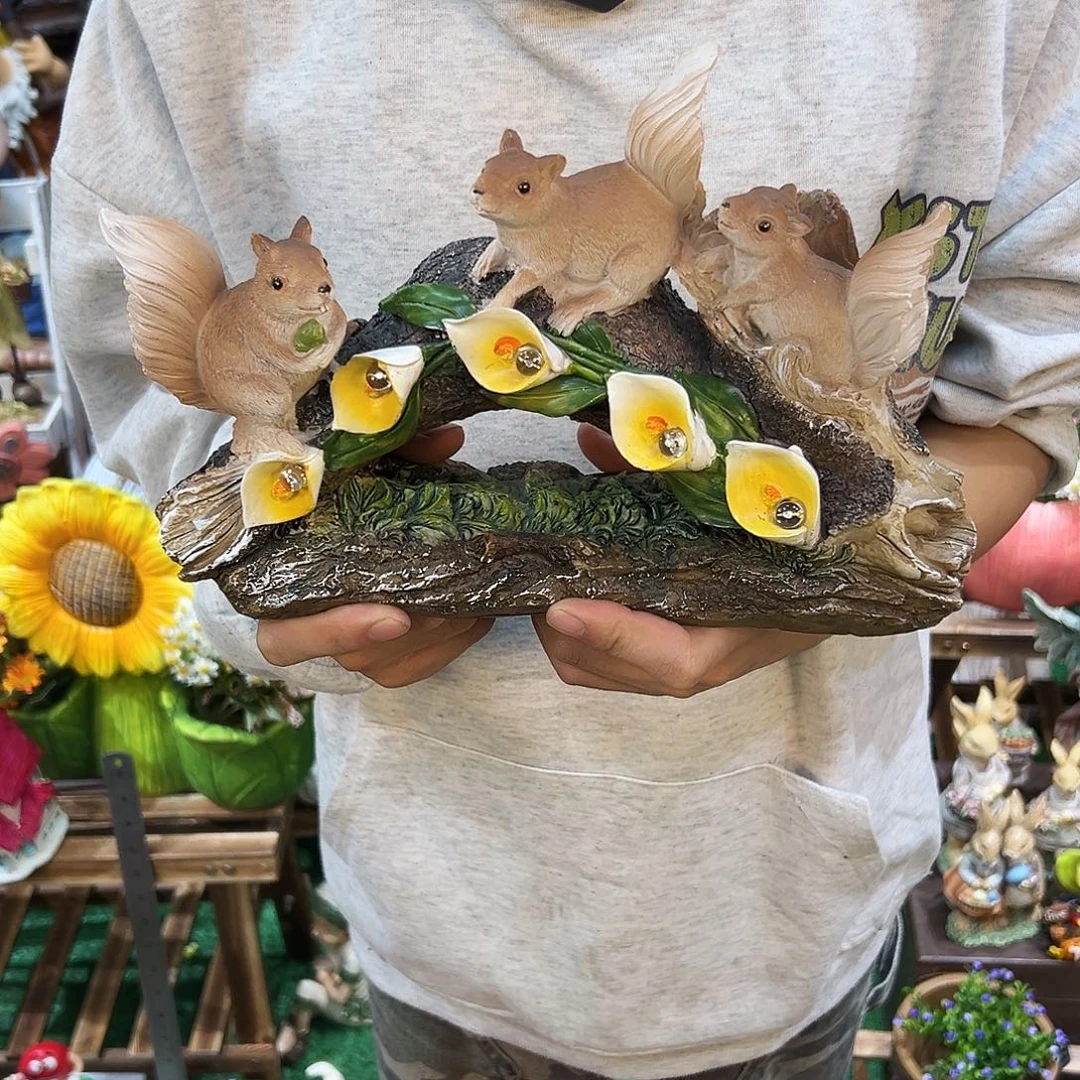 欧美花园摆件红红火火