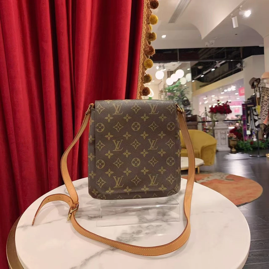 95新 LouisVuitton/路易威登 GGS竖版王菲老花单肩包 45016917