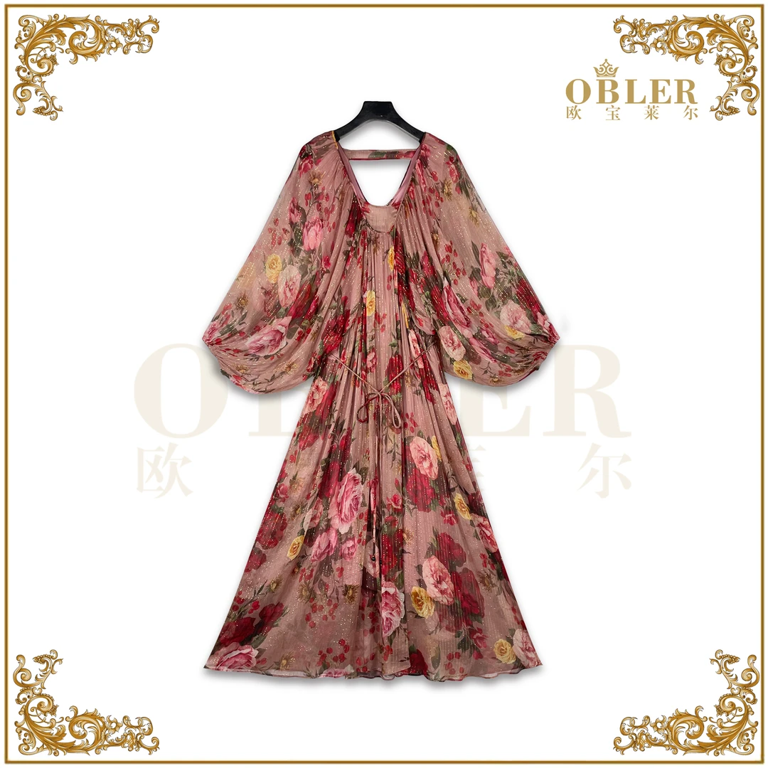 【欧宝莱尔】OBLE新款时尚连衣裙 305-24556