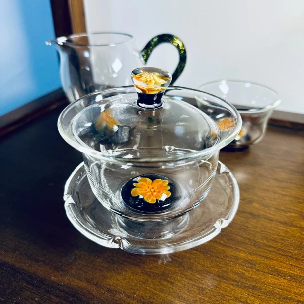 新品花语星悦怡然茶海高硼硅玻璃公道杯手工高端分茶器公杯盖碗
