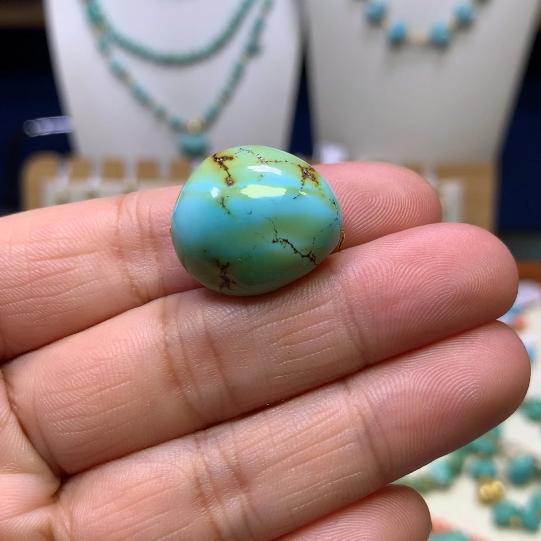 绿松石未镶嵌糖豆