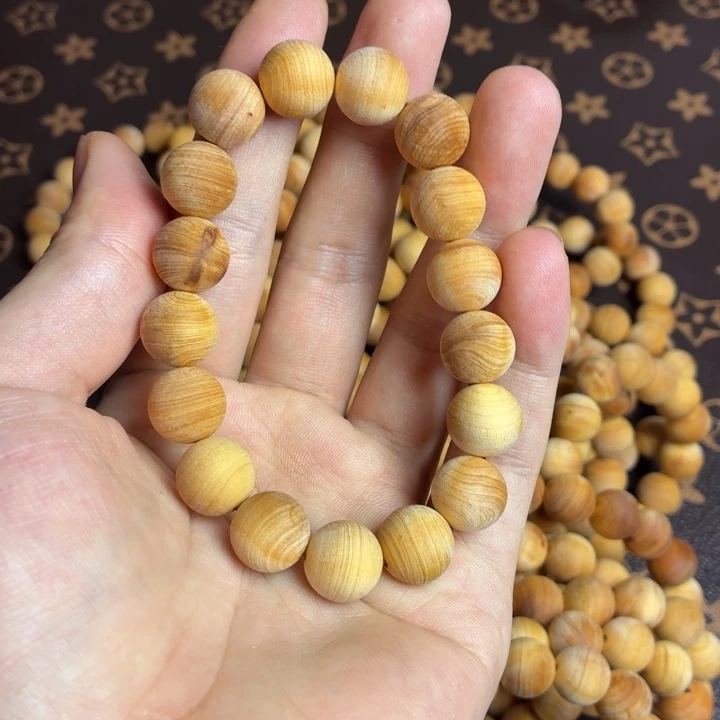 柏木（崖柏）手串/手链崖柏白泥膏12mm毛珠