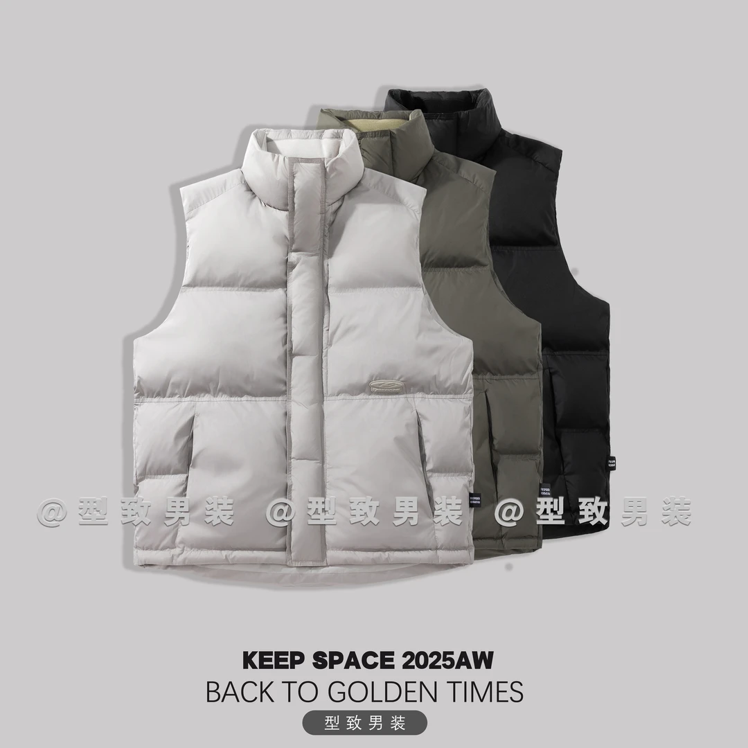 轻量化科技保暖立领防风工装棉马甲背心外搭25410#6005