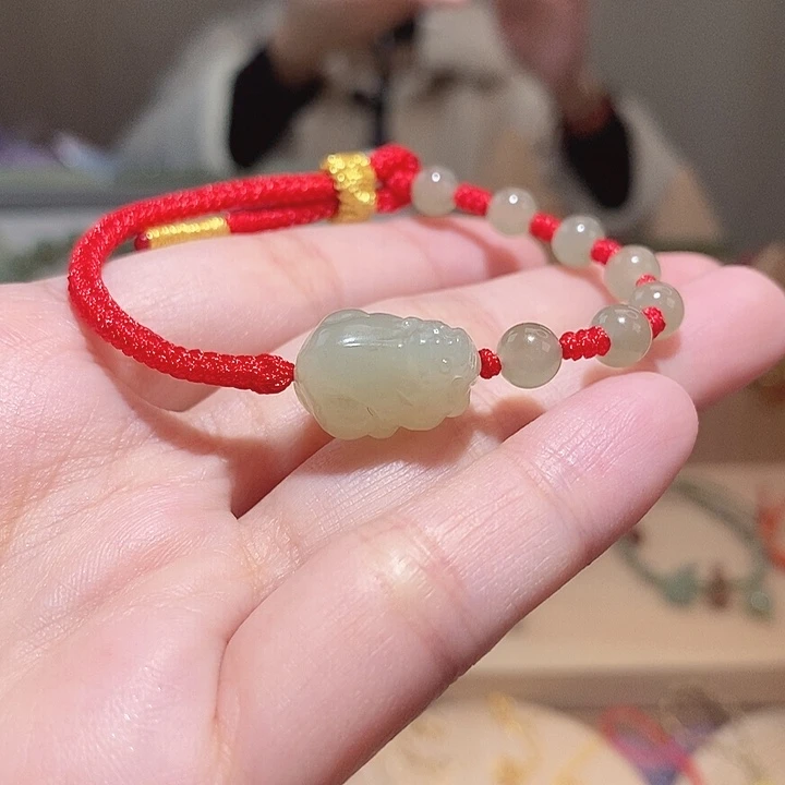 和田玉手绳未镶嵌