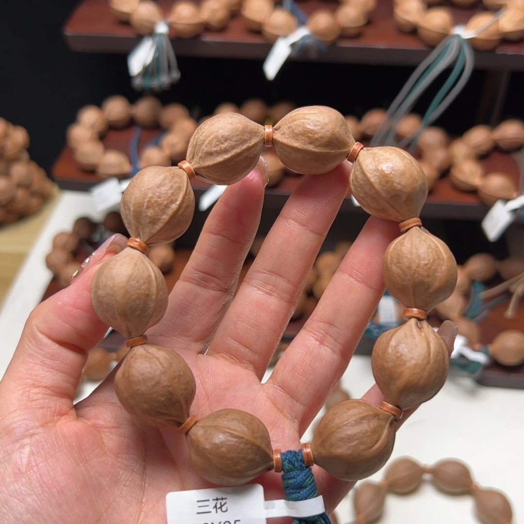 灰***豆橄榄核手串/手链梅林铁核手串/19X15