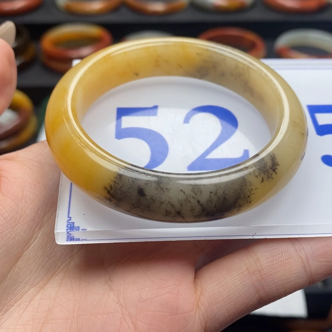 石英质玉（黄龙玉）手镯 未镶嵌珠*