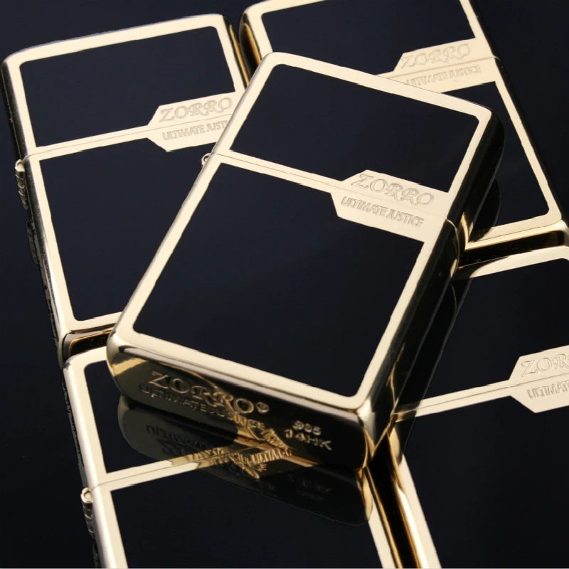 ZORRO佐罗煤油打火机商务色块钛金男士礼品送礼防风打火机