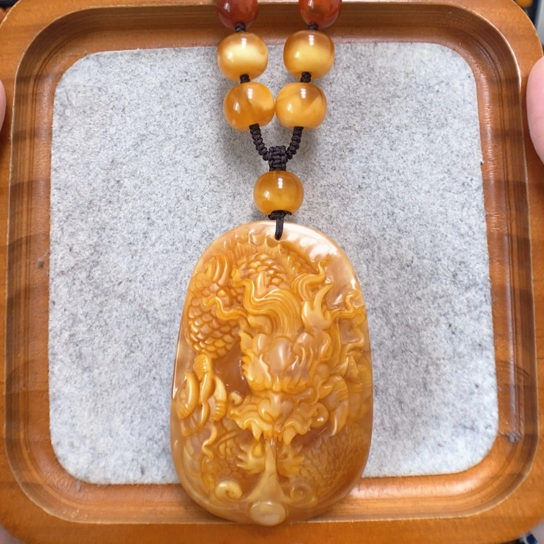 蜜蜡项链未镶嵌蜜蜡吊坠