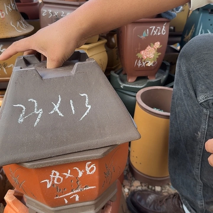 花盆紫砂紫砂花盆瑕疵