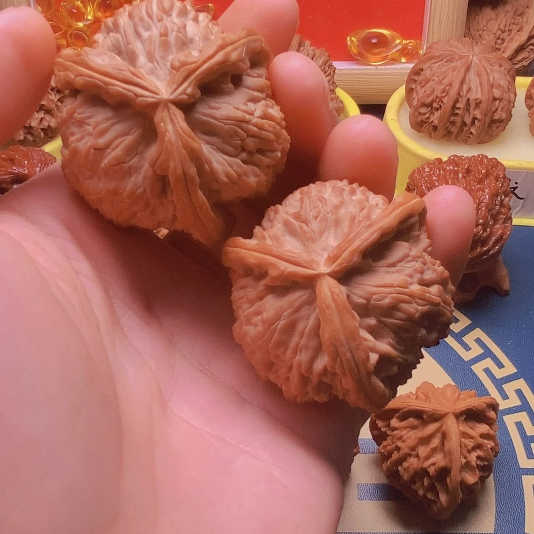 把件文玩核桃46白奔