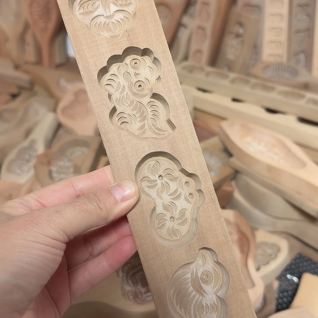 梨木四孔巧果模具