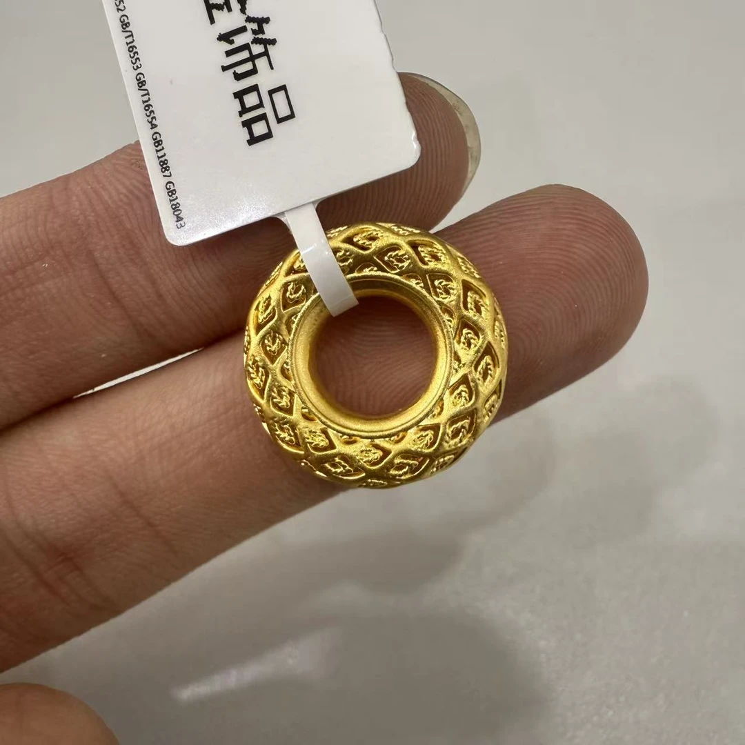 【莹莹专享】足金999投资金 镂空平安扣GP    1纳金添福