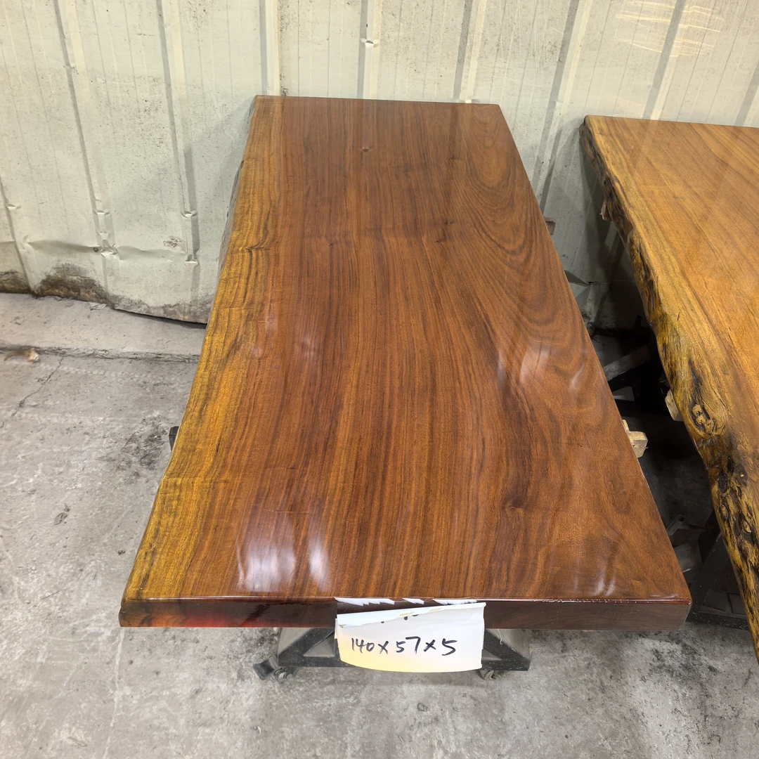 实木整切大板桌茶桌办公桌自然之美