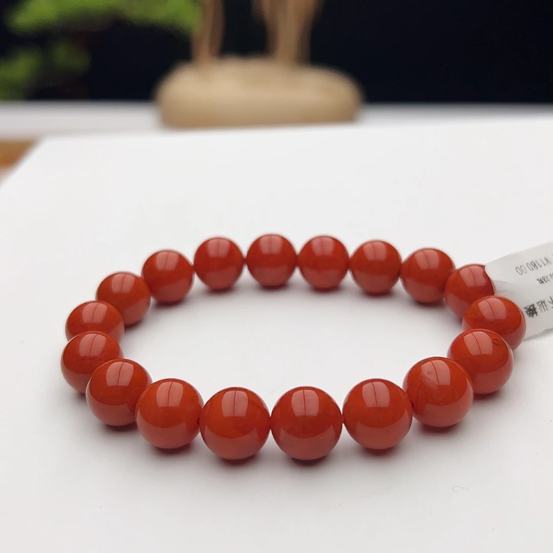 南红玛瑙未镶嵌手链南红10.8mm30.23