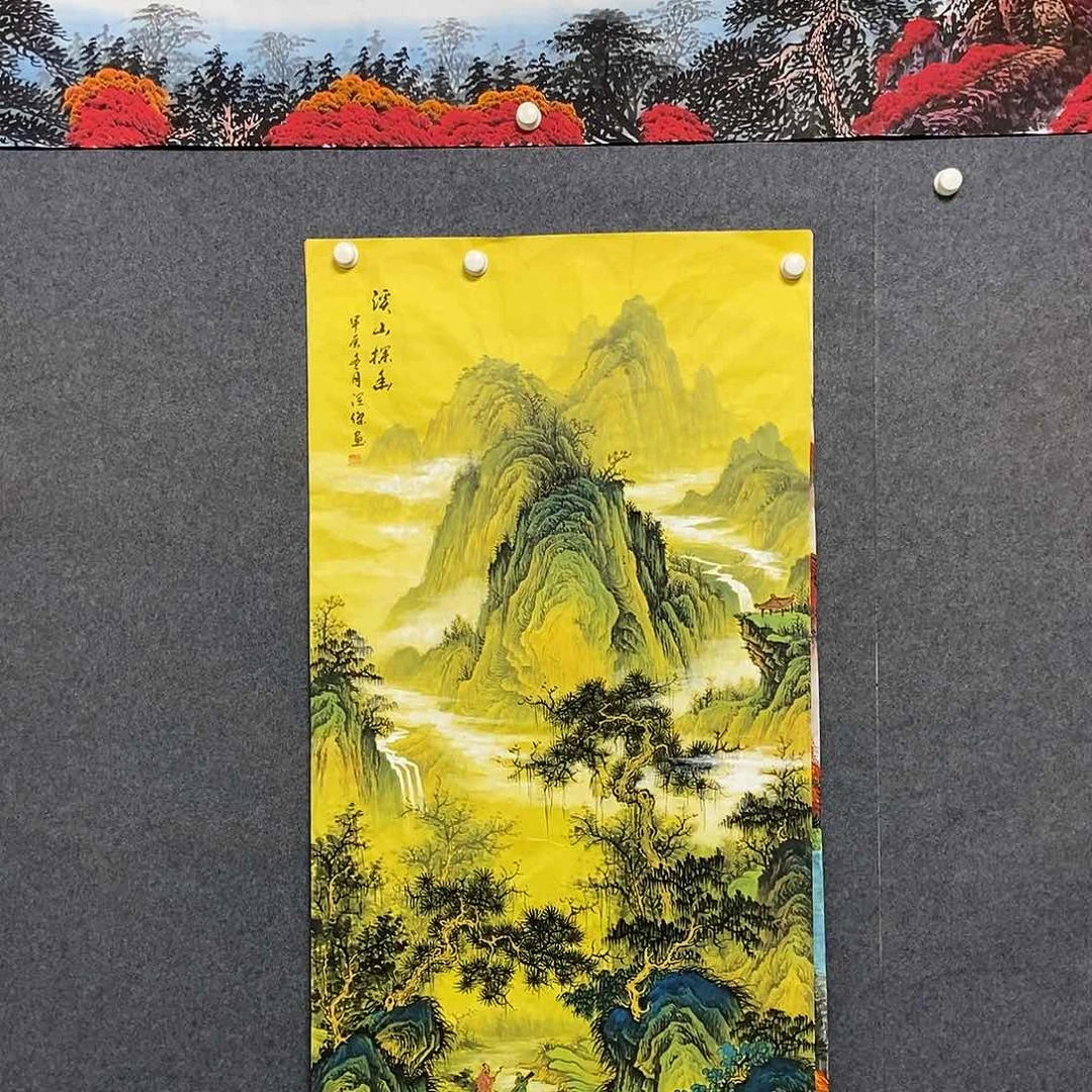国画四尺仿古山水一副