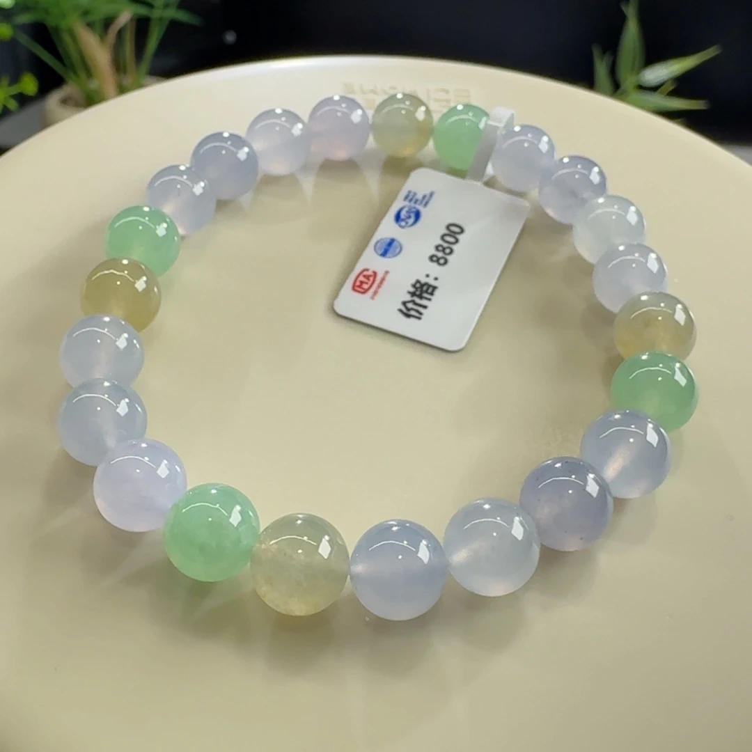 未镶嵌手链翡翠马卡龙单圈卡8