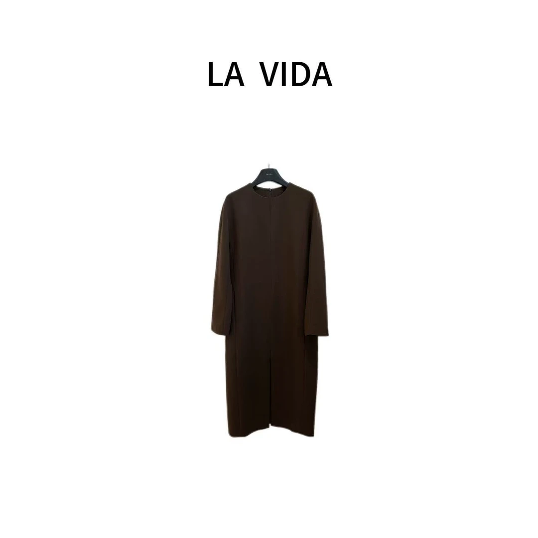 LA VIDA-「静奢风」定制前开叉连衣裙
