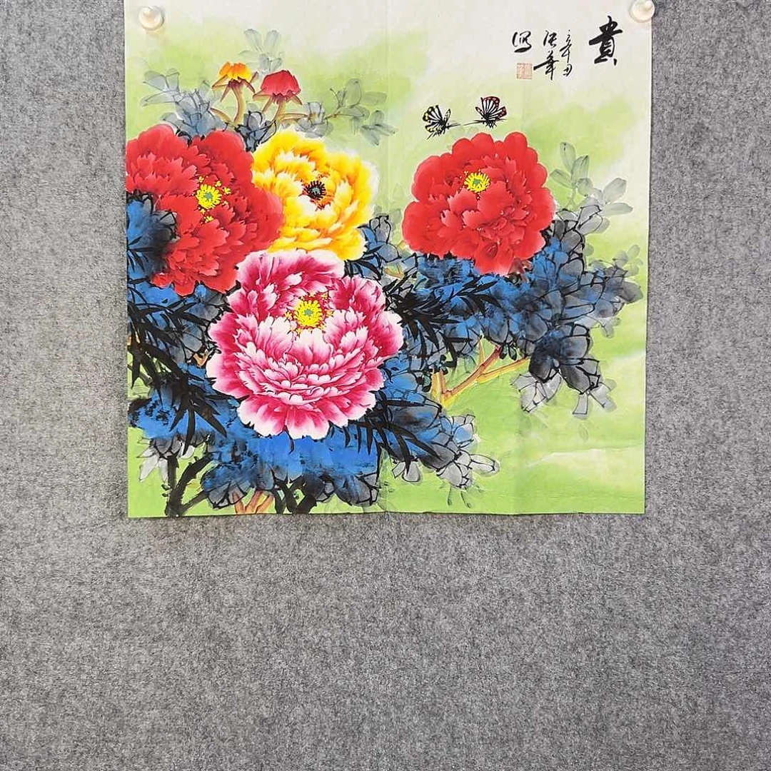 国画410 花鸟在此鸣叫的声响声