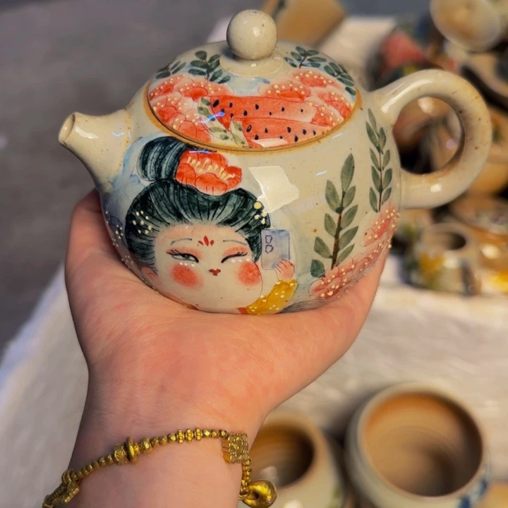 瓷片景德镇陶瓷手工手绘