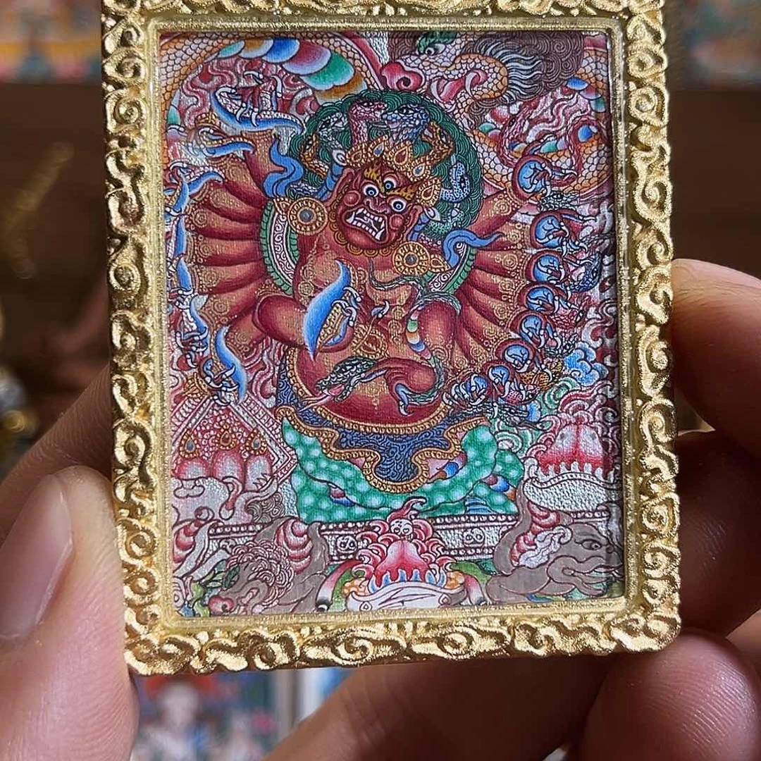 吊坠青海热贡纯手绘祥龙