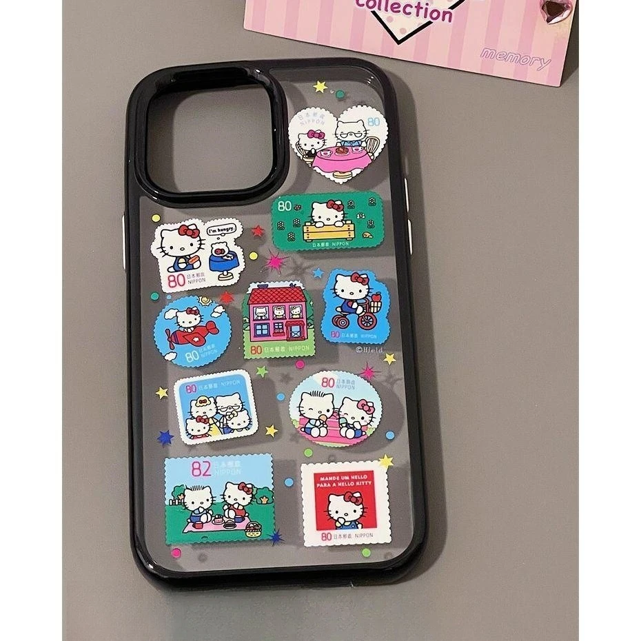 邮票KT适用苹果16手机壳iPhone14小众15创意13透明12promax