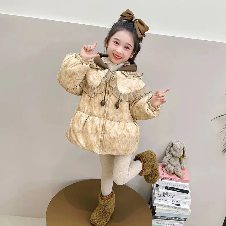 3周岁以上女童棉衣冬装宝宝冬款加厚羽绒棉服儿童冬季洋气时髦新