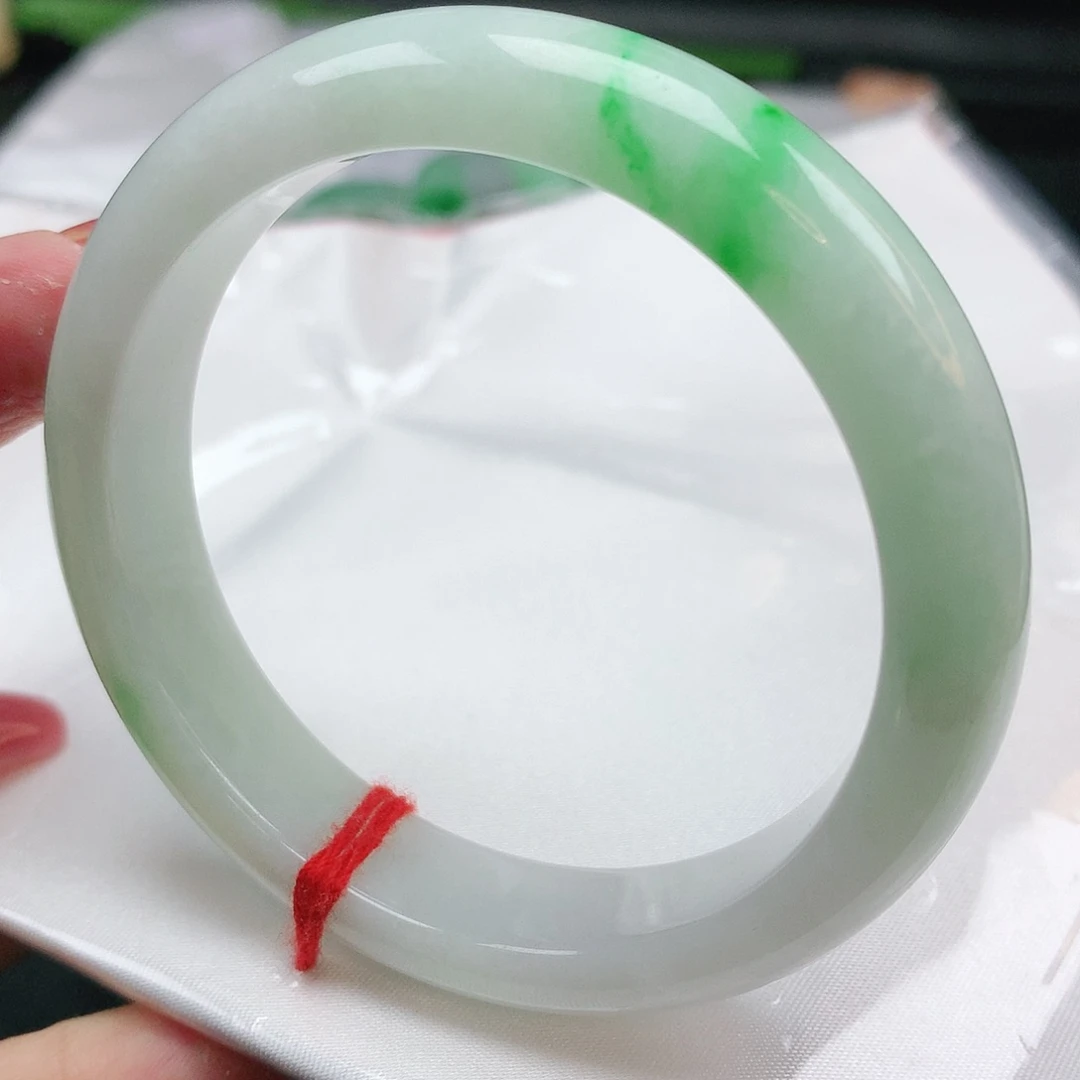 翡翠手镯未镶嵌正圈53.8