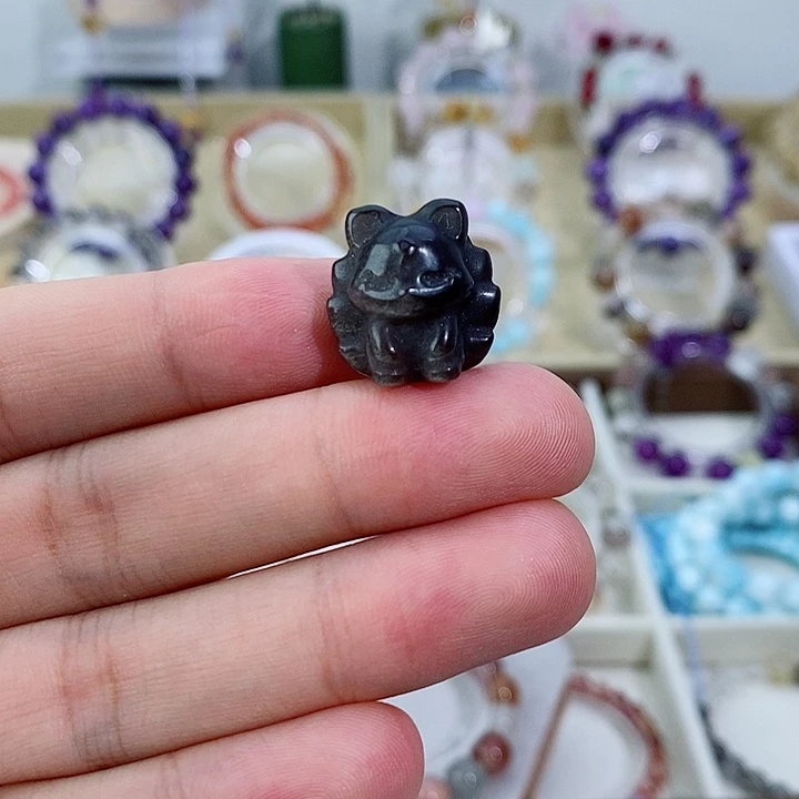 水晶手链未镶嵌银曜石