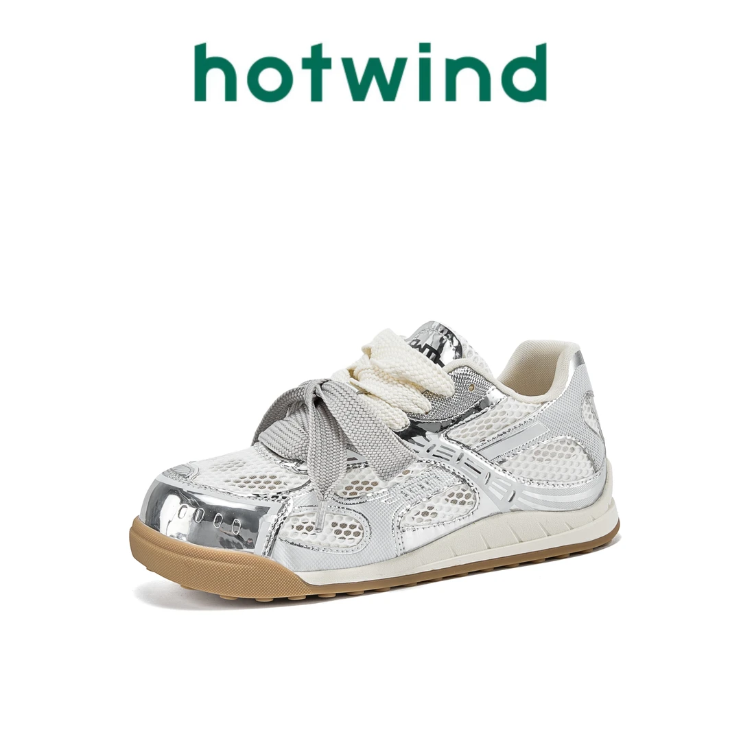 热风爆款网面透气校园德训鞋子夏季新款百搭厚底增高女鞋阿甘板鞋