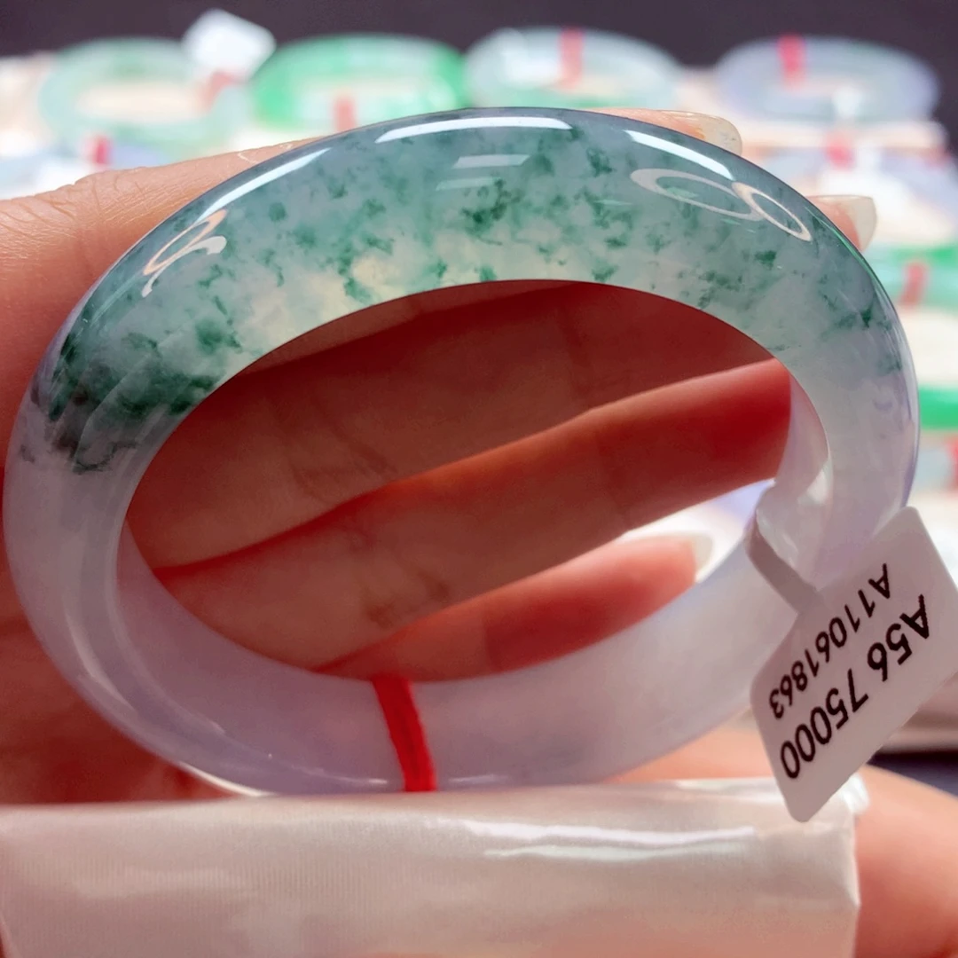 翡翠手镯未镶嵌56正13号（26）