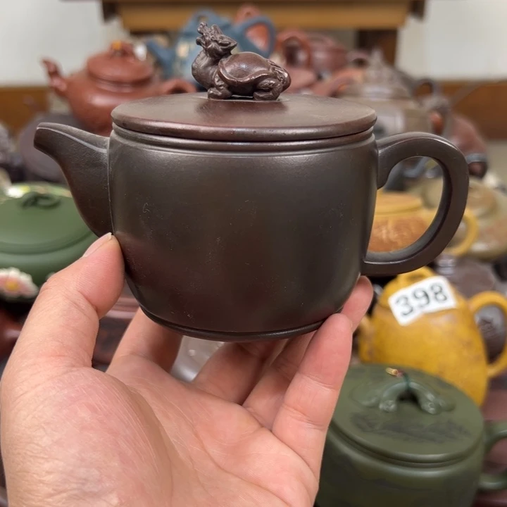 茶壶紫砂紫砂壶微瑕盖子色差