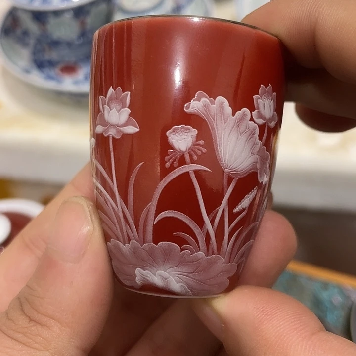 摆件陶景德镇陶瓷主人杯2233