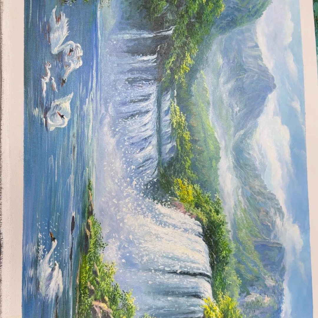 油画我的小可爱小可爱们要