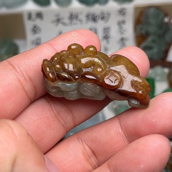 翡翠未镶嵌颈饰貔貅