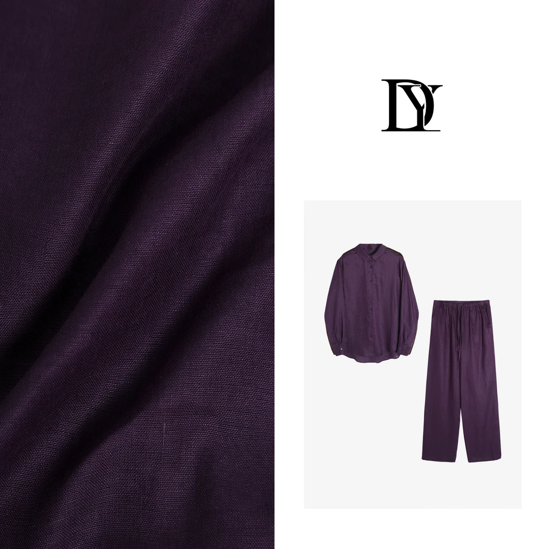 大缘·缘本【时尚套装】亚麻休闲长袖衬衫/阔腿裤套装 DT5289