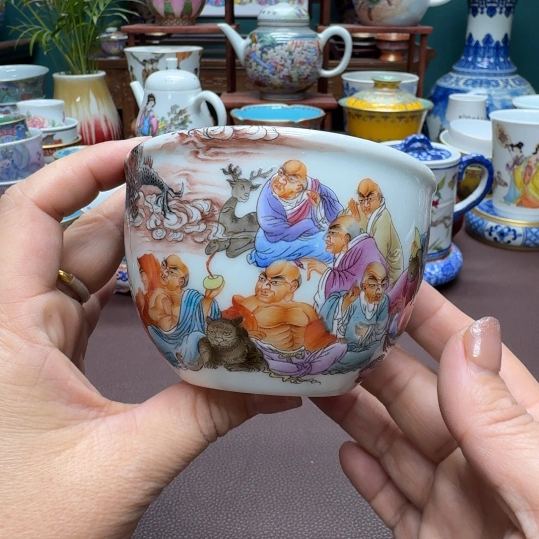 瓷片景德镇仿古手工制作精品展示