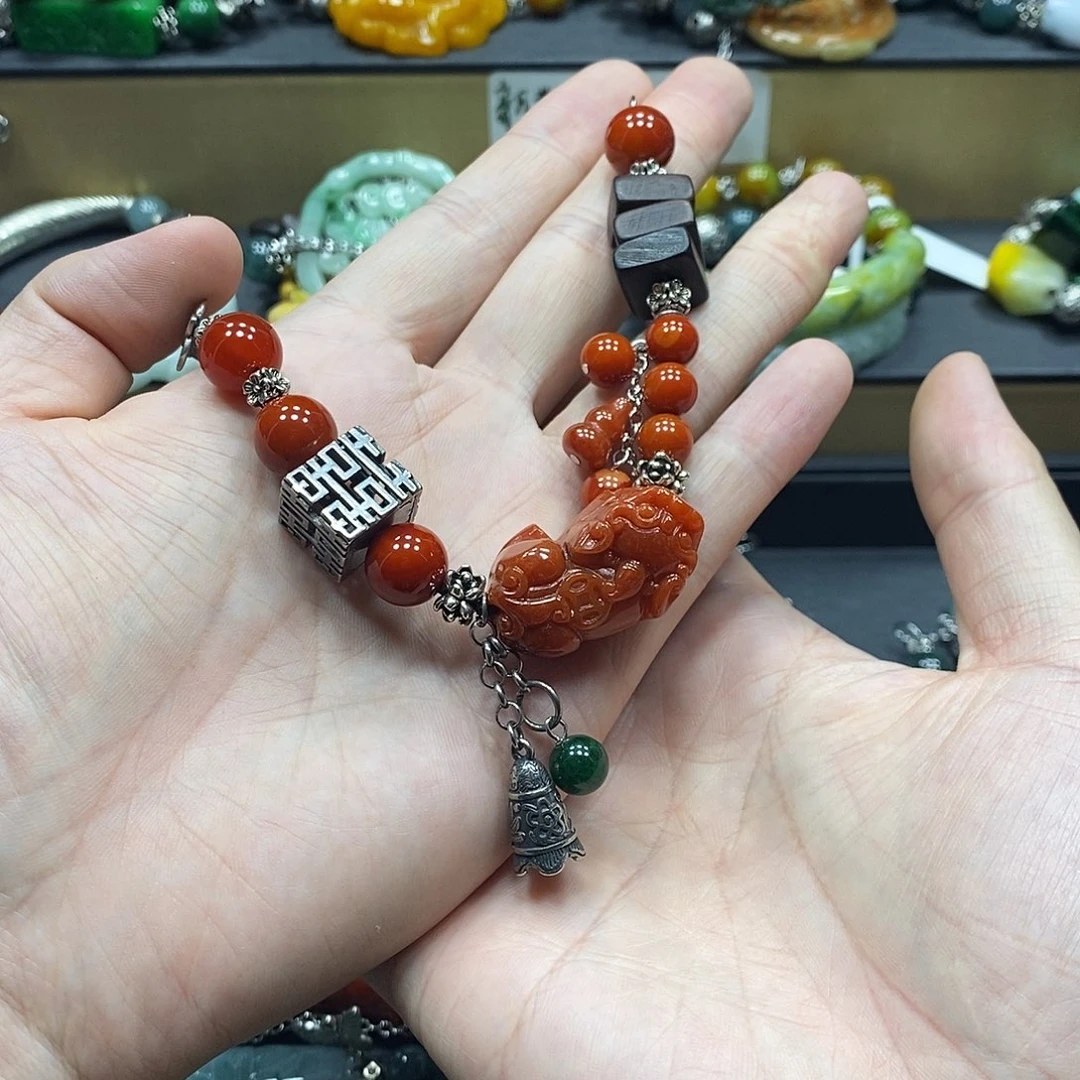 黃***瑰未镶嵌手链翡翠手链