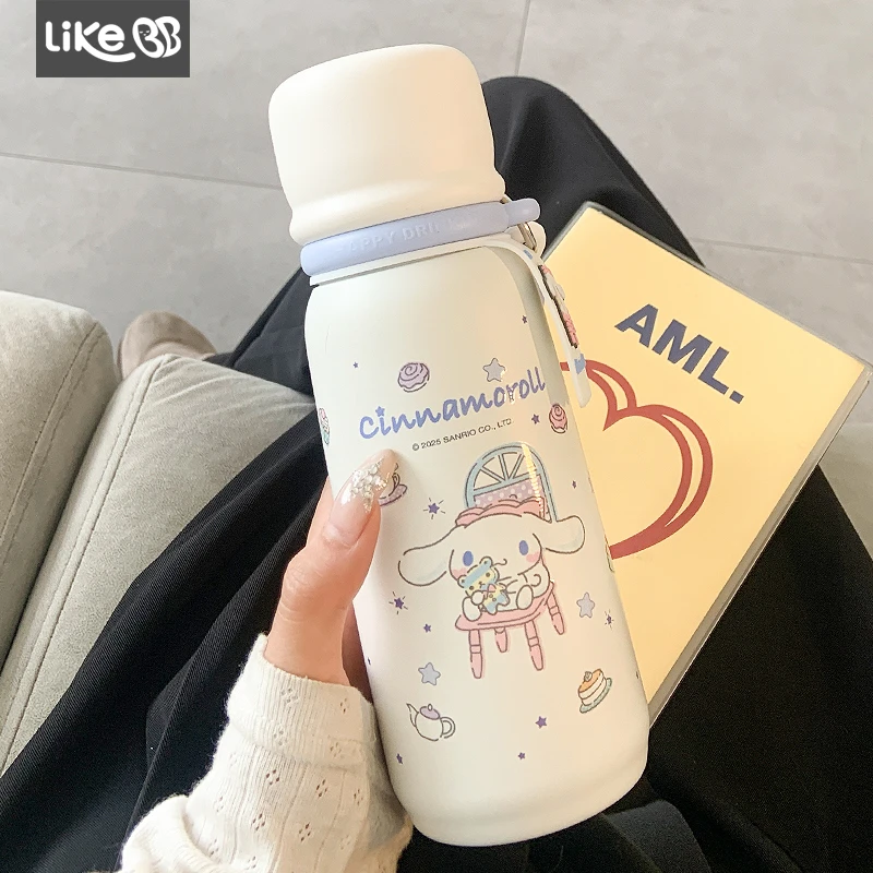 三丽鸥316保温杯女生带盖水杯女新款2025高颜值可爱便携学生杯子