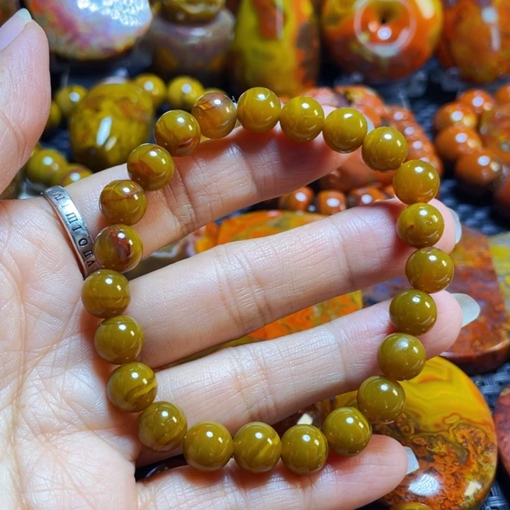 未镶嵌战国红手串玛瑙/玉髓鹏*