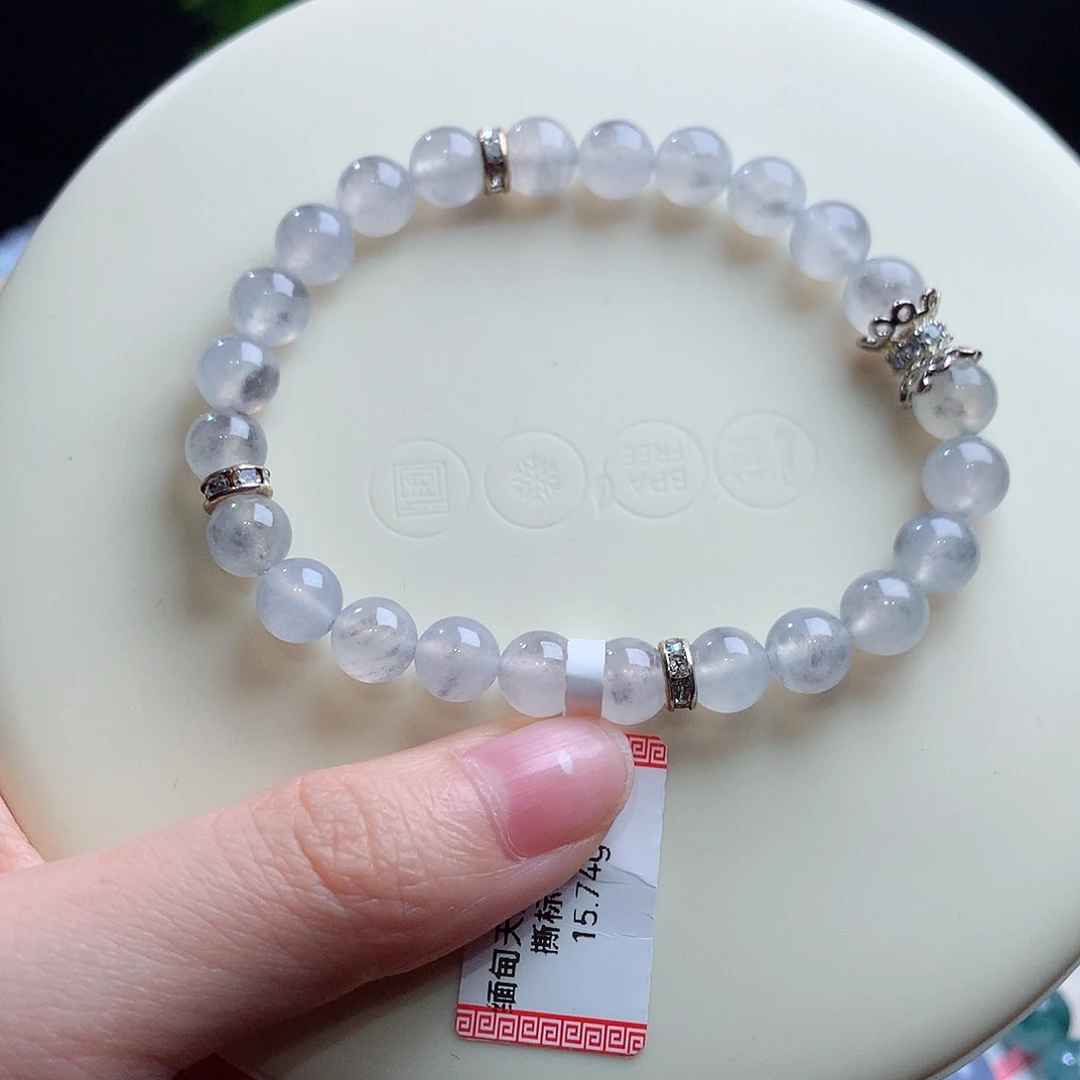 翡翠未镶嵌手串卡7