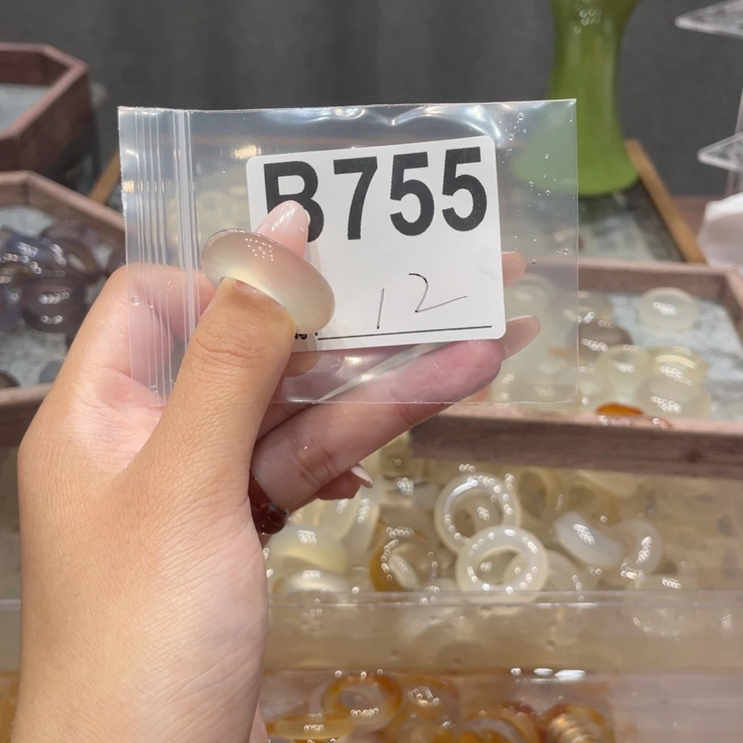 玛瑙/玉髓未镶嵌戒指755