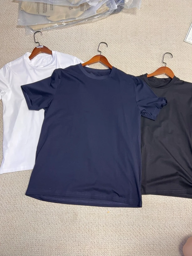 lp圆领宽松型夏季短袖通用纯色T恤